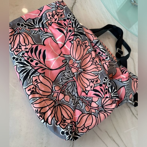 Prada Printed Tessuto Nylon Tote with Saffiano Leather *Authenticated* - Picture 3 of 11